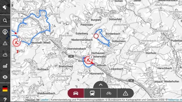 Landkarte Mobilitätsatlas